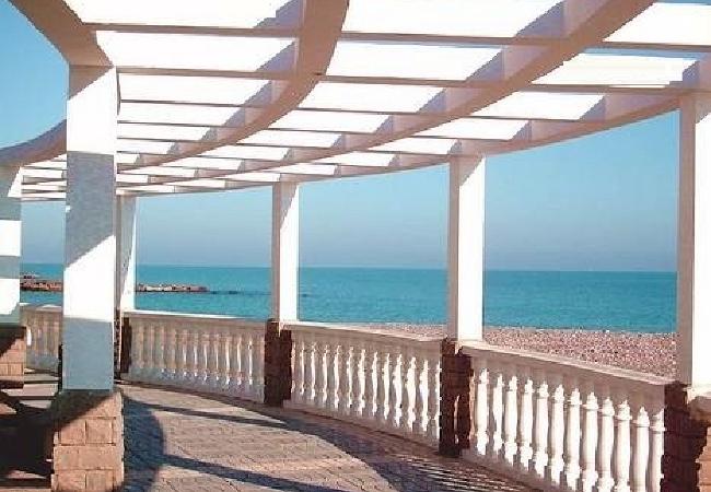 Views from the promenade, Moncofa View of the beach from the promenade in Moncofa